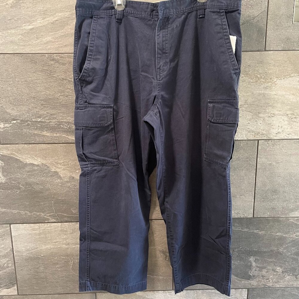 Basic Editions Baggy Cargo Pants Blue 42x30